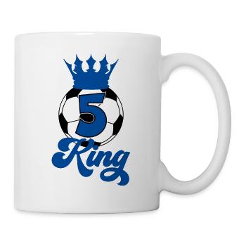 FOOTBALL DU 5ÈME ANNIVERSAIRE - Mug blanc - blanc - Droite