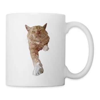 Roter Kater - Tasse - Weiß - Rechts
