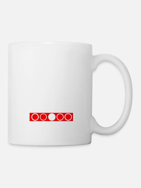 Biathlon Ski - Tasse - Weiß
