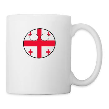 Countryball Land Heimat Georgien - Tasse - Weiß - Rechts