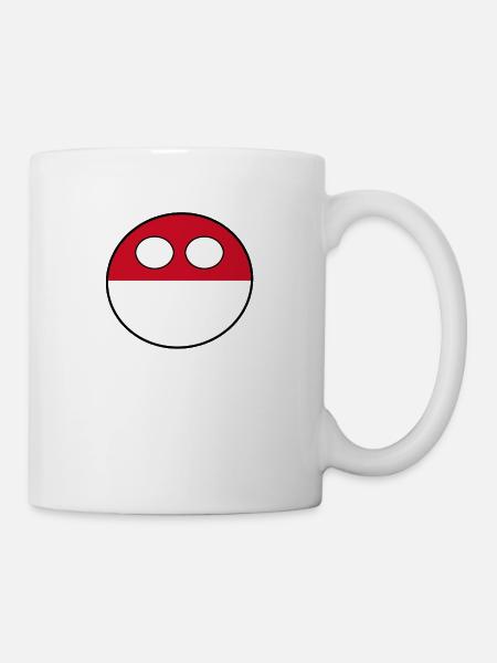 Countryball Pays Patrie Monaco - Mug blanc - blanc