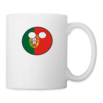 Countryball Land Heimat Portugal - Tasse - Weiß - Rechts
