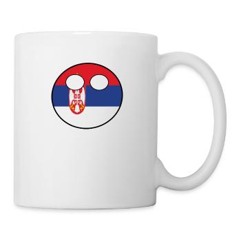 Countryball pays Patrie Serbie - Mug blanc - blanc - Droite