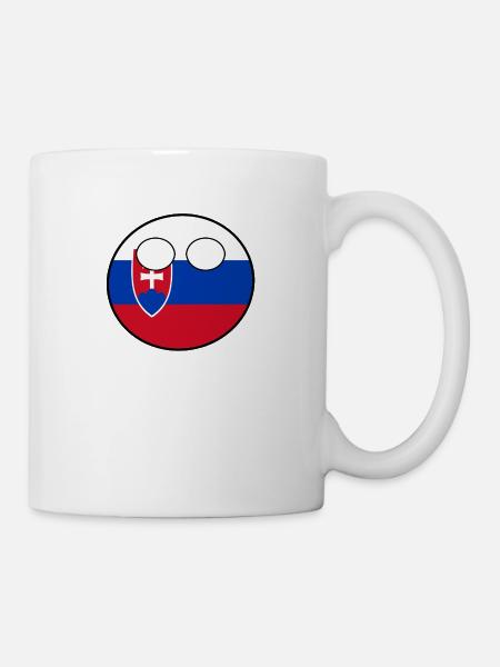 Countryball Country Home Słowacja - Kubek - biały