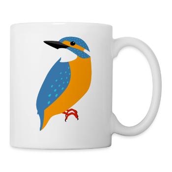 Eisvogel - Tasse - Weiß - Rechts