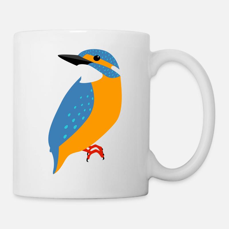 Eisvogel - Tasse - Weiß