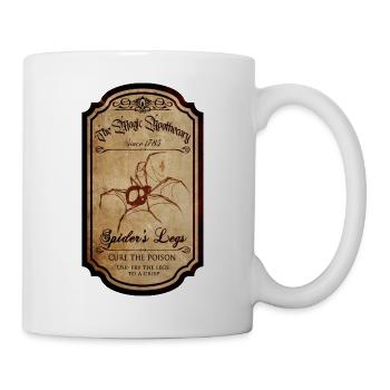 Tag magic potion spider legs Sticker - Mug - white - Right