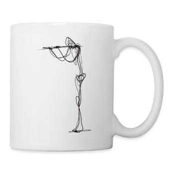 Flöte - Tasse - Weiß - Rechts