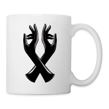 rubber gloves 1a - Tasse - Weiß - Rechts