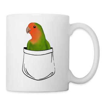 pocket lovebirds - Mug - white - Right