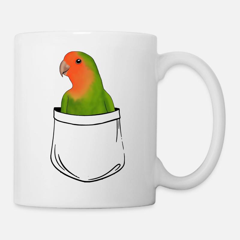 pocket lovebirds - Mug - white