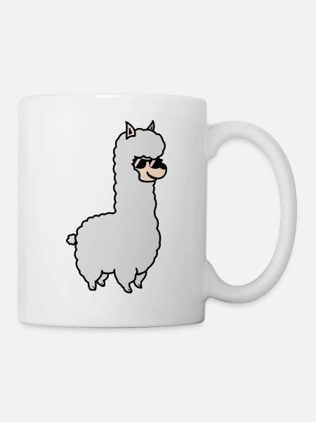 Alpaca Cool - Tasse - Weiß