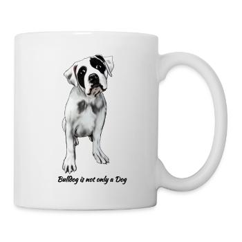 Bulldog - Tasse - Weiß - Rechts