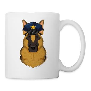 Police German Shepherd Canine Handler I Police - Tasse - Weiß - Rechts