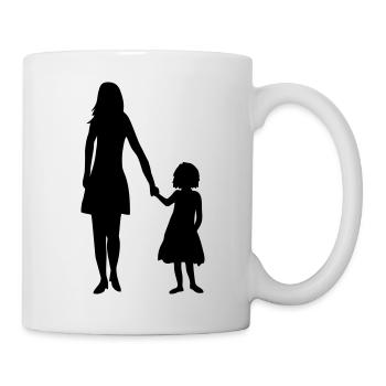 Fille Famille Maman - Mug blanc - blanc - Droite