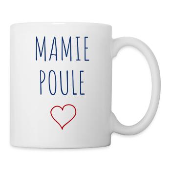 MAMIE POULE COEUR - Mug blanc - blanc - Droite