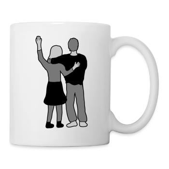 Couple amoureux - Mug blanc - blanc - Droite