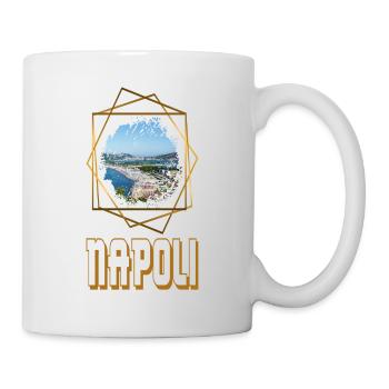 Naples Italy City Skyline Home Love Gold - Mug - white - Right