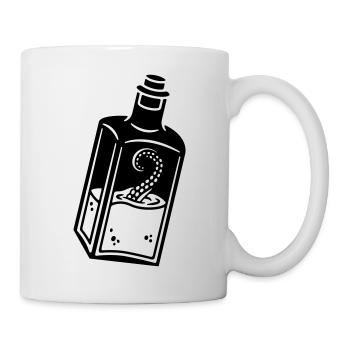 Oktopus in der Flasche - Tasse - Weiß - Rechts
