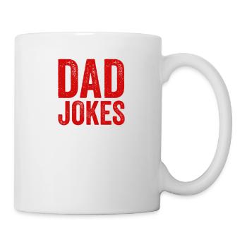 Les blagues de papa sont ma spécialité Drôle Citation de la fête des pères - Mug blanc - blanc - Droite