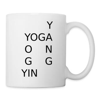 yoga yogi yin yang - Zitat über Yoga - Tasse - Weiß - Rechts