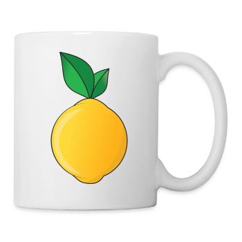 Zitrone Sommer Limonade - Tasse - Weiß - Rechts