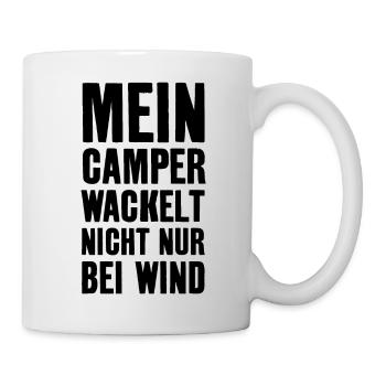 LUSTIG CAMPING SPRÜCHE CAMPER WOHNMOBIL - Tasse - Weiß - Rechts
