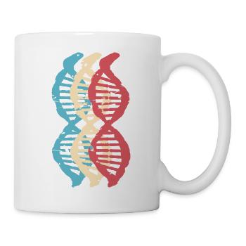 Science Biology retro DNA Genetics Motif 3 - Mug - white - Right