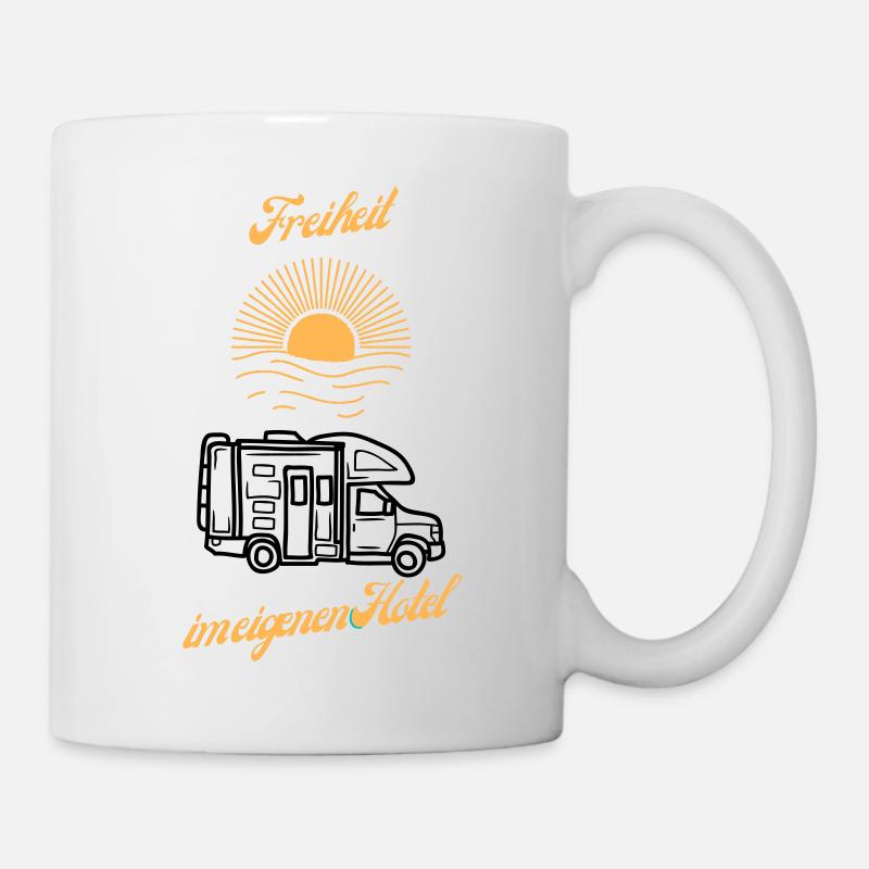 Freiheit im eigenen Hotel 1 - Tasse - Weiß