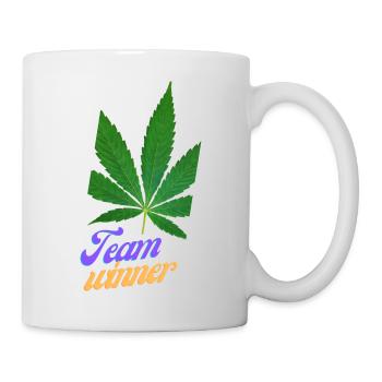 team winner, funny sayings, gift - Mug - white - Right