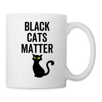 Les chats noirs comptent - Mug blanc - blanc - Droite
