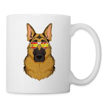 German Shepherd I Spain Sunglasses I Spanish Flag - Tasse - Weiß - Rechts