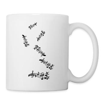 Musical notes sign - Mug - white - Right