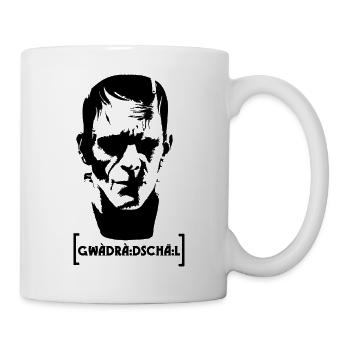 Quadratschädl - Lautschrift - Tasse - Weiß - Rechts
