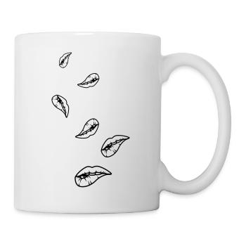 Lippen - Tasse - Weiß - Rechts