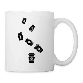 Kaffee Symbol - Tasse - Weiß - Rechts