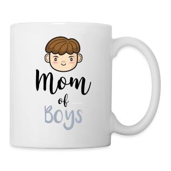 Mama von Jungen Geschenk Mutter Muttertag - Tasse - Weiß - Rechts