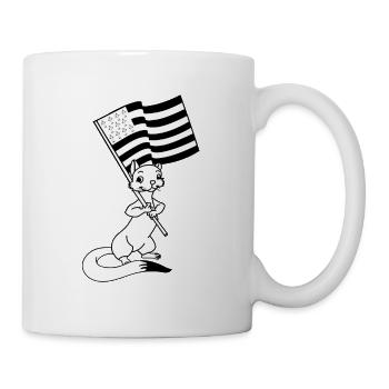 ermine Breton flag - Mug - white - Right
