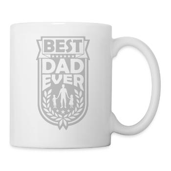 Best Dad Ever Banner - Mug - white - Right