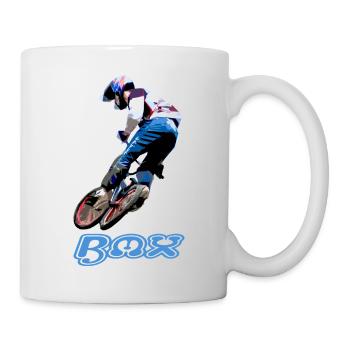 bmx race racing mountain bike motocross - Mug - white - Right