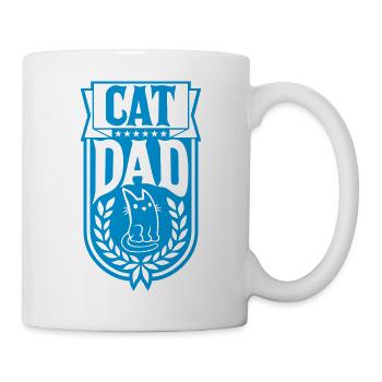 Cats Papa Laurel Wreath Design - Mug - white - Right