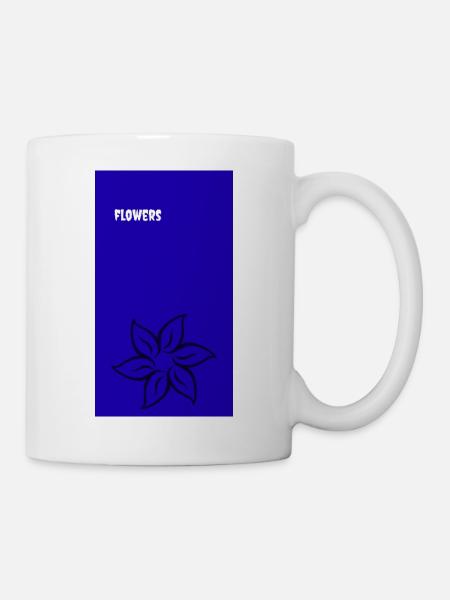 flowers - Tasse - Weiß