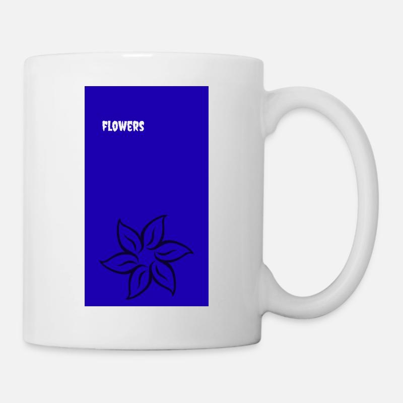 flowers - Tasse - Weiß