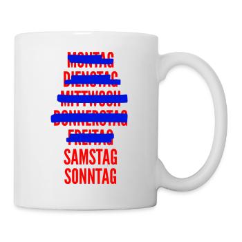 Wochenende - Tasse - Weiß - Rechts