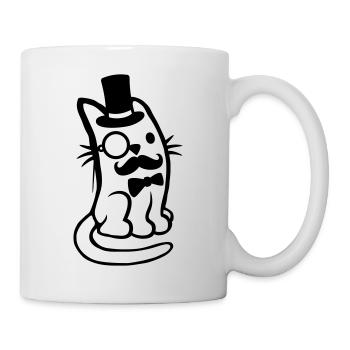 M. Cat Bart Man - Mug blanc - blanc - Droite