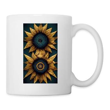 Sunflower Mandala - Tasse - Weiß - Rechts