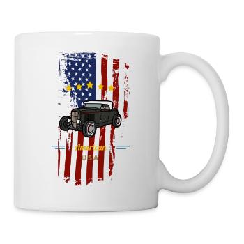 Hot Rod américain - Mug blanc - blanc - Droite