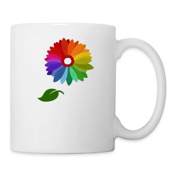 LGBT Rainbow Gay Pride Homo Lesbian Gay - Mug - white - Right