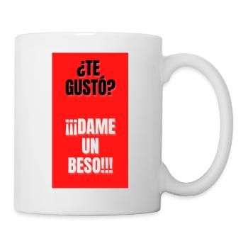TE GUSTO?,DAME UN BESO!! - Mug blanc - blanc - Droite