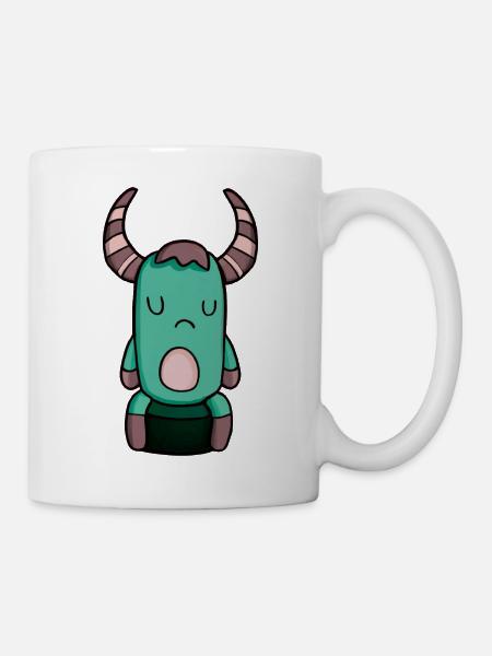 Traurige Monsta - Tasse - Weiß